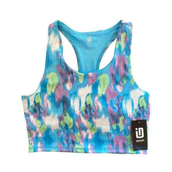 ID ideology Other - ID Ideology Big Girls Painter aLongline Sports Bra NWT Size L